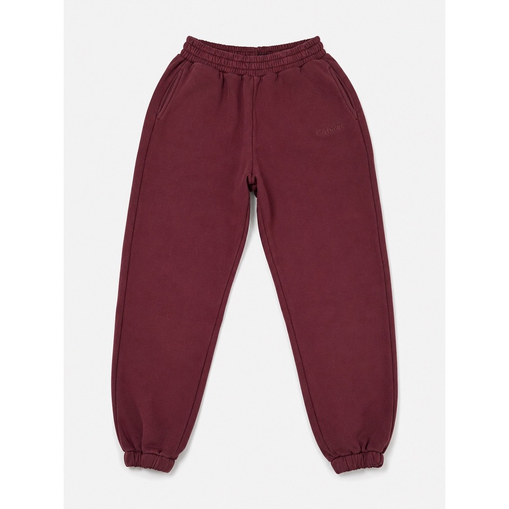 Comfrt Burgundy Fleece Jogger Sweatpants High Waisted Elastic Cuff Mens M